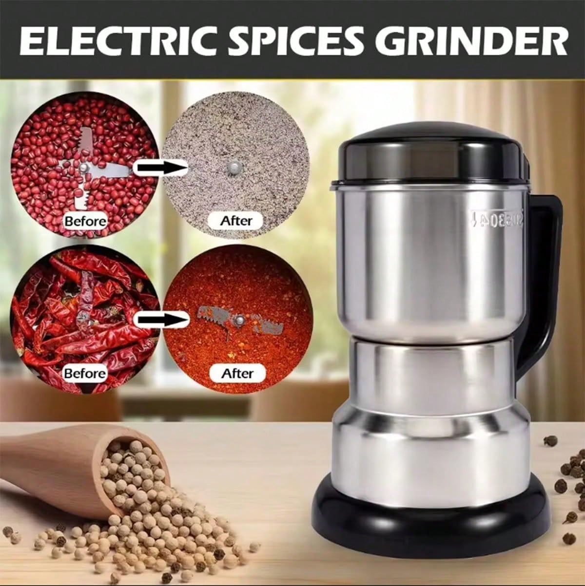 Moulin à café, moteur puissant - Coffee Bean Grinder Electric avis et prix